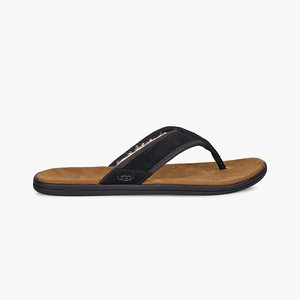 Ugg Seaside Tasmania Men Slippers Black (0754FAWJU)